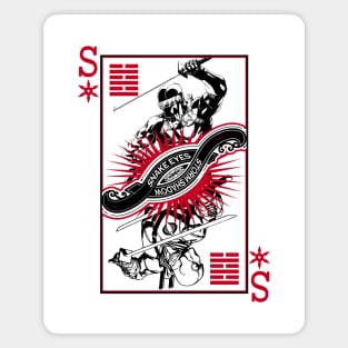 Snakes Eyes/Storm Shadow Playing card Magnet